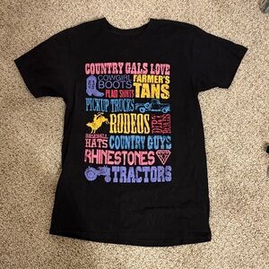 Country Style Black shirt